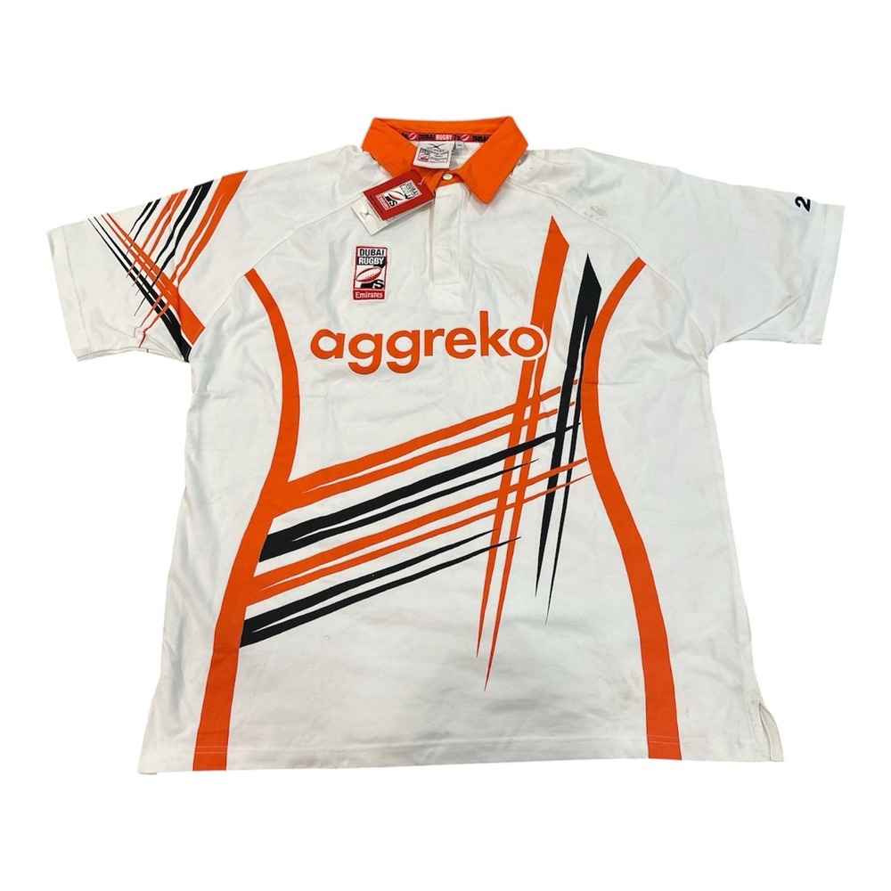 Gilbert Heritage Dubai Rugby Polo Shirt XXL Emirates aggreko 2010 League Seven